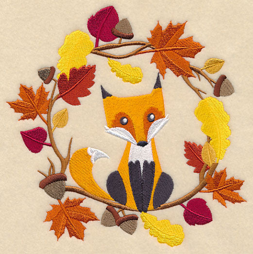 Wreathed in Autumn Fox
