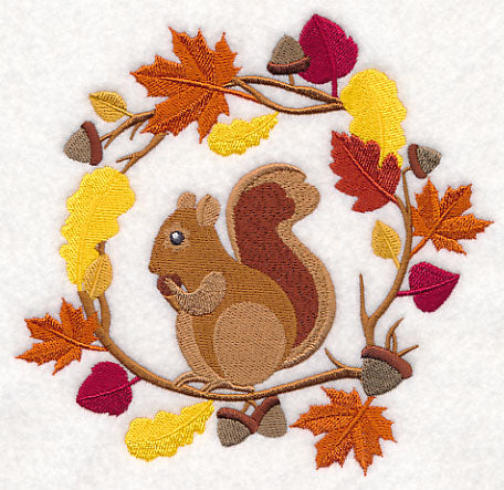 Wreathed in Autumn Squirrel