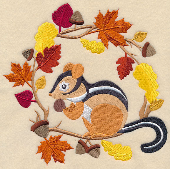 Wreathed in Autumn Chipmunk