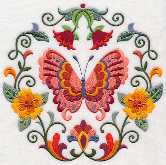 Sweet Embroidery Off The Shoulder Butterfly Shirt Irregualr Bow Pleated Skirt