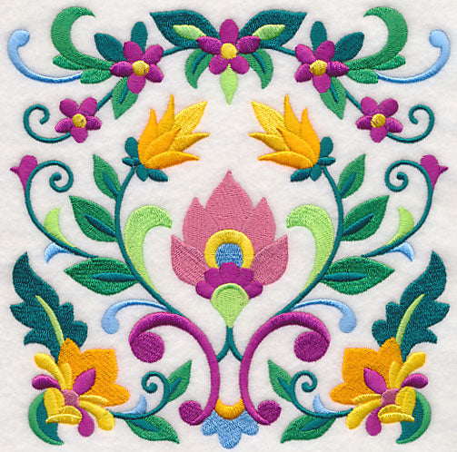 Sweet Symmetry Flower Square 1