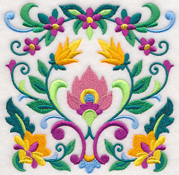 Sweet Symmetry Flower Square 1