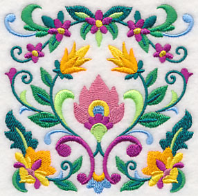 Sweet Symmetry Flower Square 1