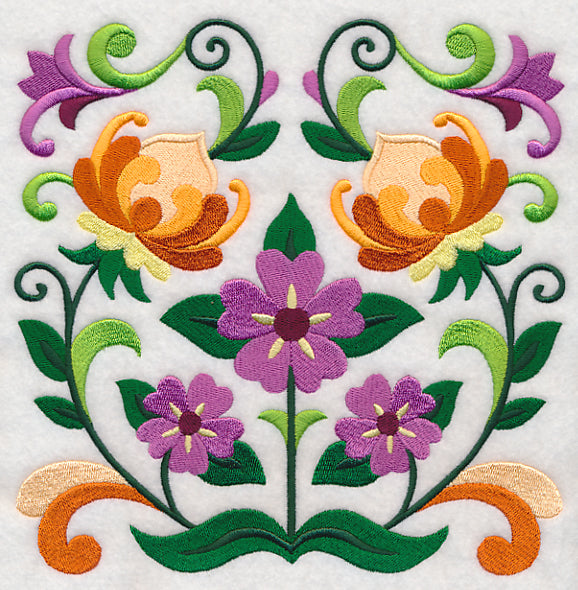 Sweet Symmetry Flower Square 3