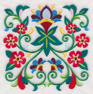 Sweet Symmetry Flower Square 4