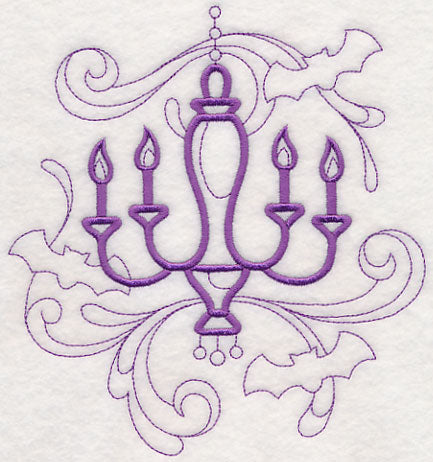 Image showcasing Doodle Chandelier – Embroidery Library