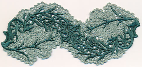 Flourishing Flower Spray (Battenburg Lace with Rayon)