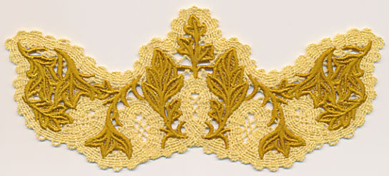 Flourishing Leaf Spray (Battenburg Lace with Rayon)