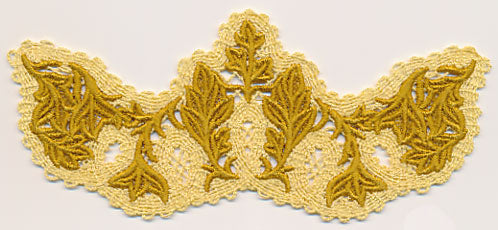 Flourishing Leaf Spray (Battenburg Lace with Rayon)