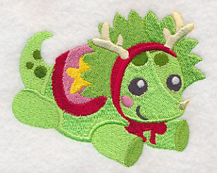 Friendly Christmas Dinosaur Boy