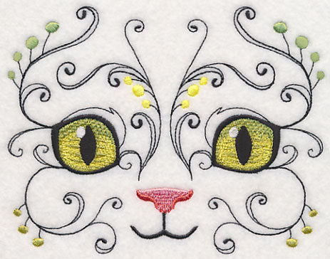 Kitten Face with Flourish