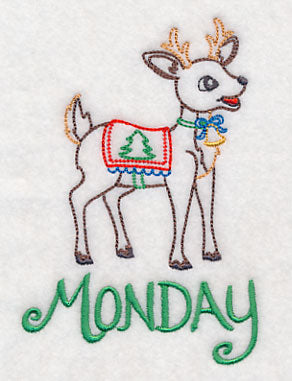 Christmas Reindeer - Monday (Vintage)