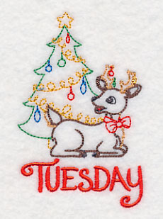 Christmas Reindeer - Tuesday (Vintage)