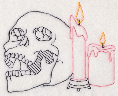 Skull and Candles (Vintage)
