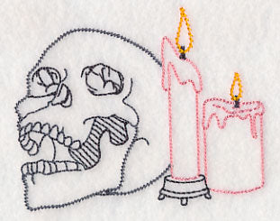 Skull and Candles (Vintage)