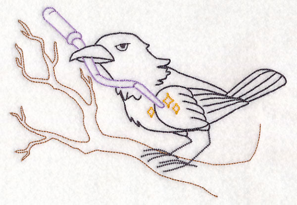 Crow with Wand (Vintage)