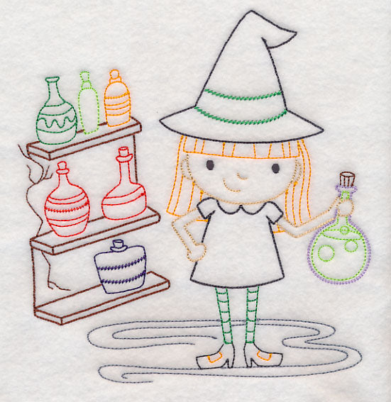 Witch with Potions (Vintage)