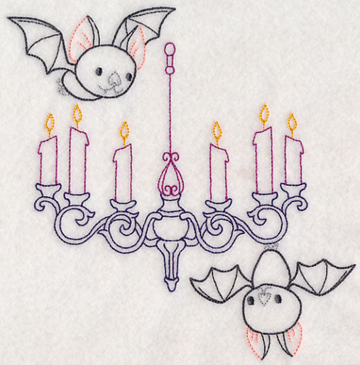 Chandelier and Bats (Vintage)