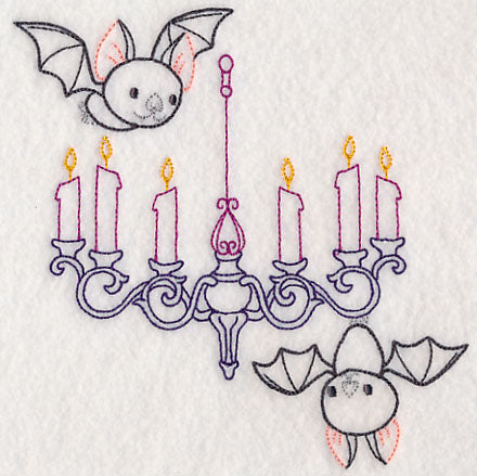 Chandelier and Bats (Vintage)