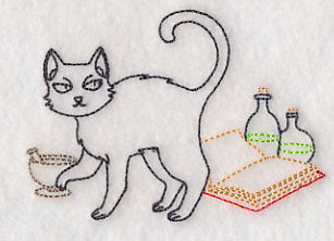 Cat with Potion Book (Vintage)