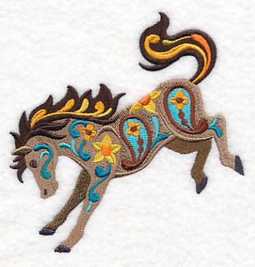 Flower Power Bucking Bronco