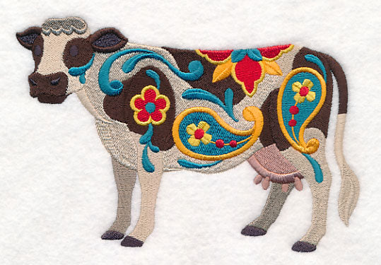 Flower Power Holstein Cow