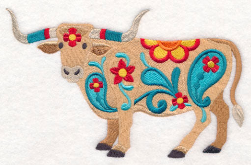 Flower Power Longhorn Steer