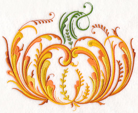 Rosemaling Pumpkin