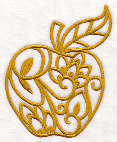 Apples (Goldwork)