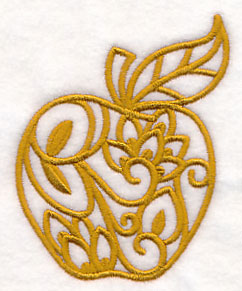 Apples (Goldwork)