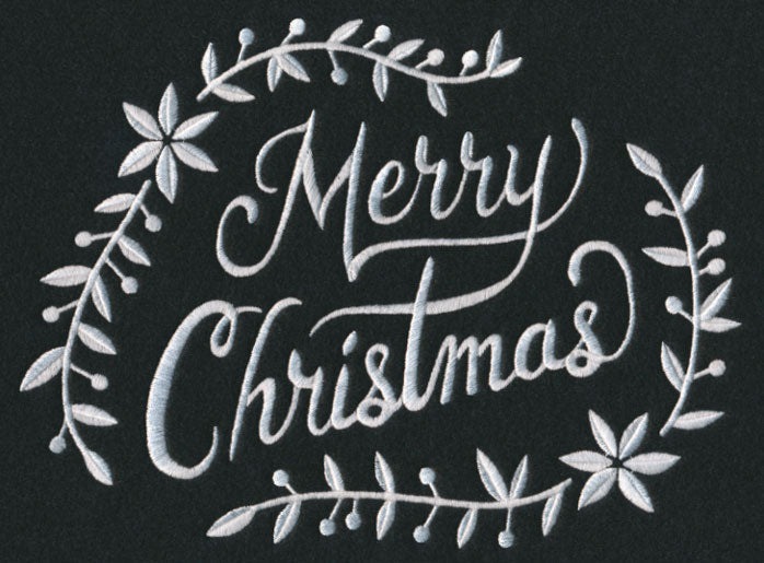 Merry Christmas Laurel (Whitework)