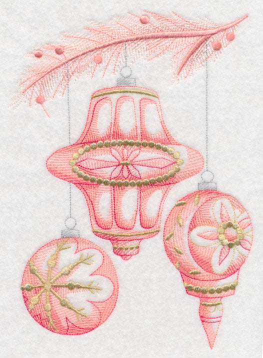 Christmas Whimsy Ornaments (Toile)
