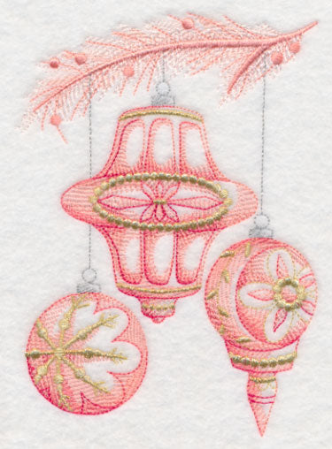 Christmas Whimsy Ornaments (Toile)