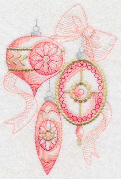 Christmas Chic Ornaments (Toile)