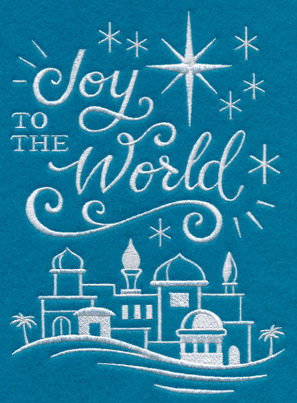 Joy to the World (Whitework)