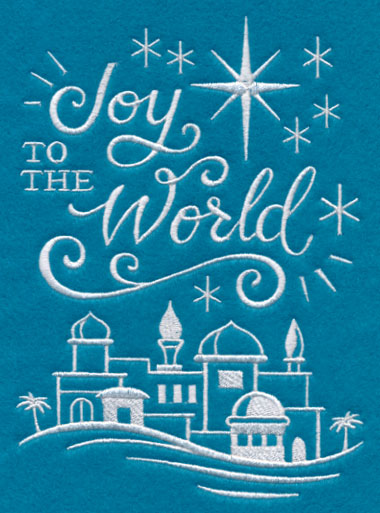 Joy to the World (Whitework)