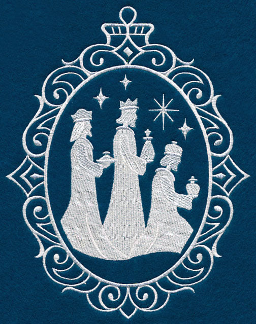 Wise Men Cameo (Whitework)