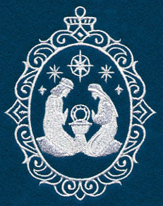 Holy Family Cameo (Whitework)