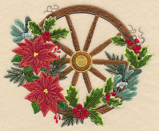Cowboy Christmas Wagon Wheel