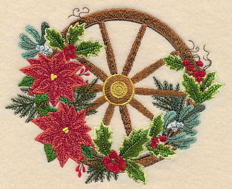 Cowboy Christmas Wagon Wheel