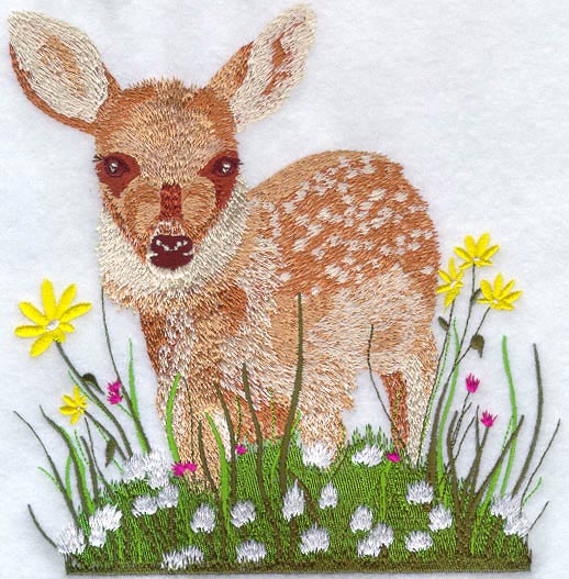 Fawn & Flowers