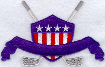 Patriotic Golf Crest