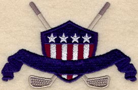 Patriotic Golf Crest