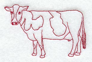 Cow (Redwork)