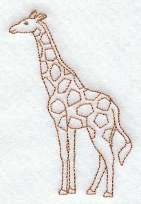 Giraffe (Redwork)
