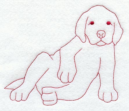 Puppy (Redwork)