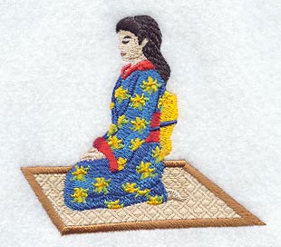 Tea Ceremony - Woman on Tatami Mat