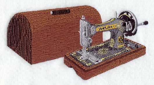 Sewing Machine & Cabinet