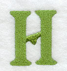 Victorian Letter H (3 Inch)