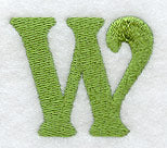 Victorian Letter W (3 Inch)
